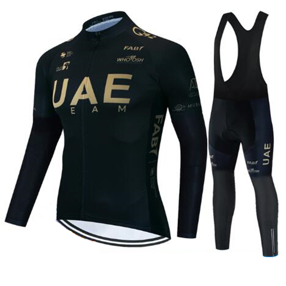 Mountain Biking Pants For Men - Uae Team Autumn Cycling Jersey Set