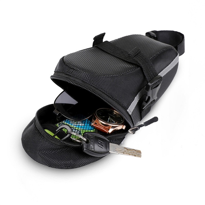 Nylon Bicycle Bag Waterproof M - Mountain Biking Fanny Pack ulasan dan harga