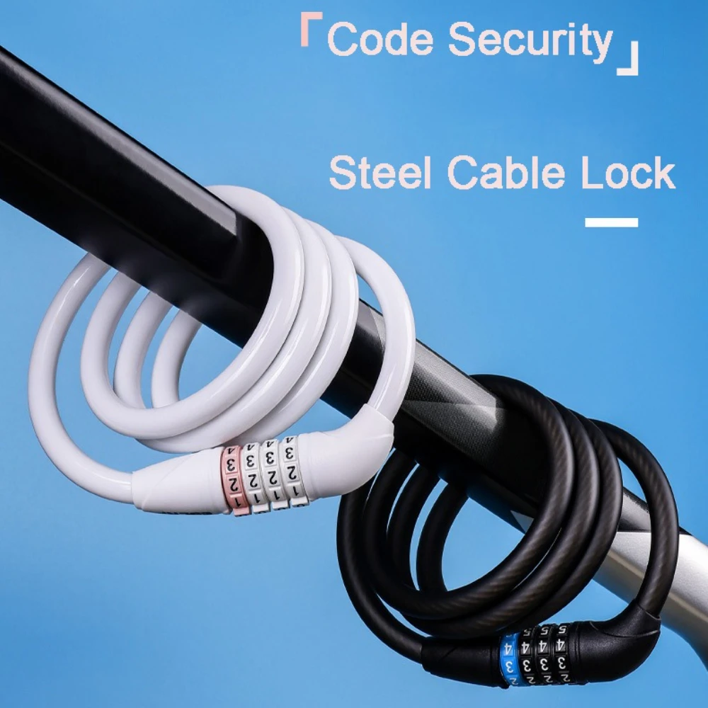 Outdoor Bike Lock 4-Digit Pass - Mountain Biking Essentials ulasan dan harga