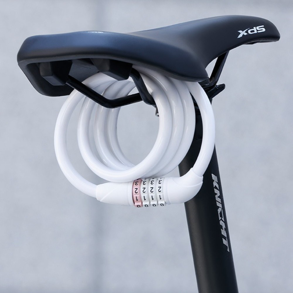 Outdoor Bike Lock 4-Digit Pass - Mountain Biking Essentials ulasan dan harga