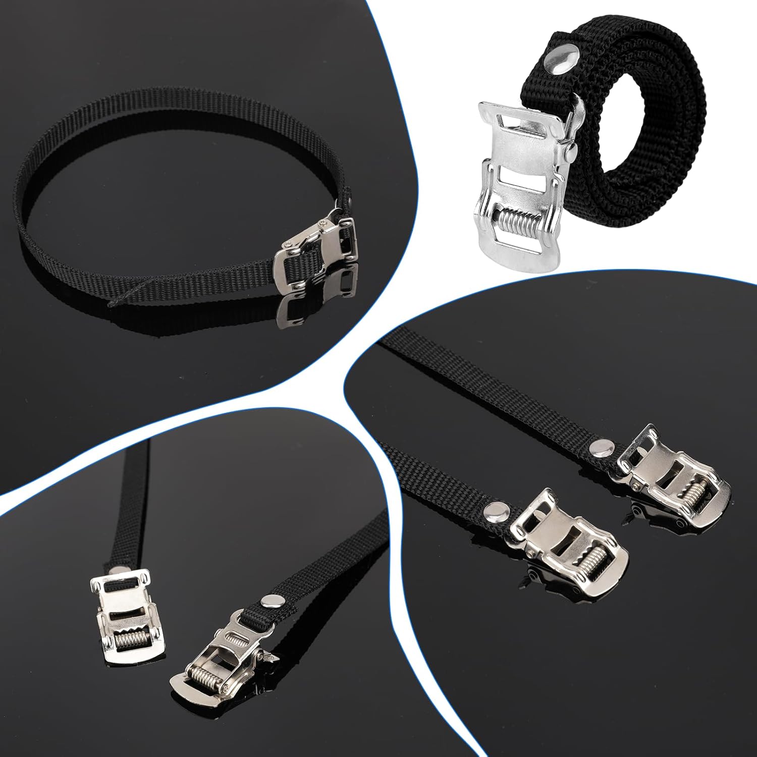1/2pair Bikes Pedal Toe Straps - Mountain Biking For Fitness ulasan dan harga