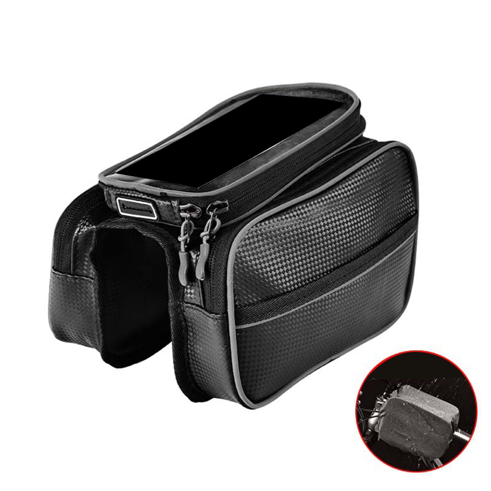 Cycling Front Frame Tube Bag f - Mountain Biking Essentials ulasan dan harga