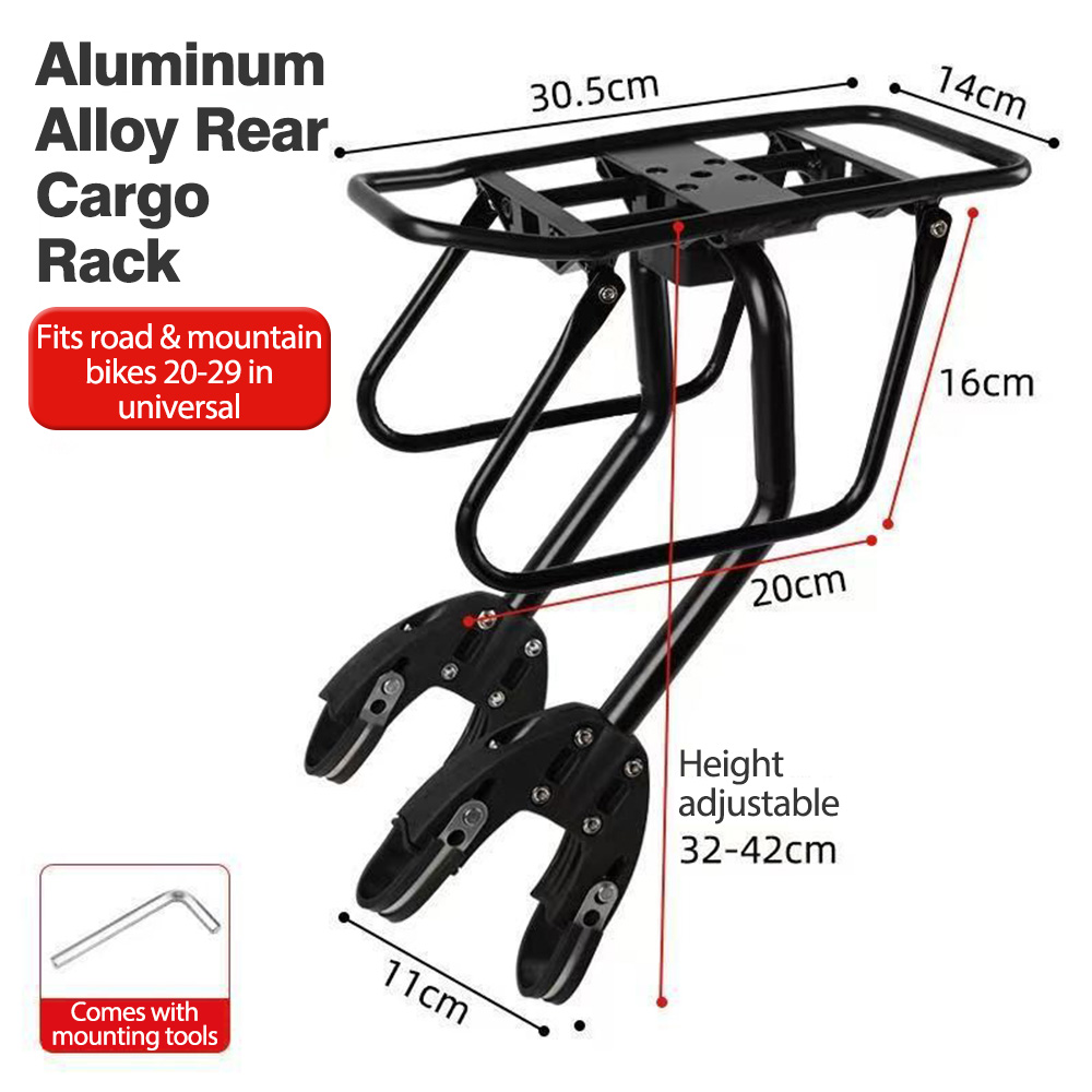 NEWBOLER Rear Bike Rack Alumin - Mountain Biking Fanny Pack ulasan dan harga