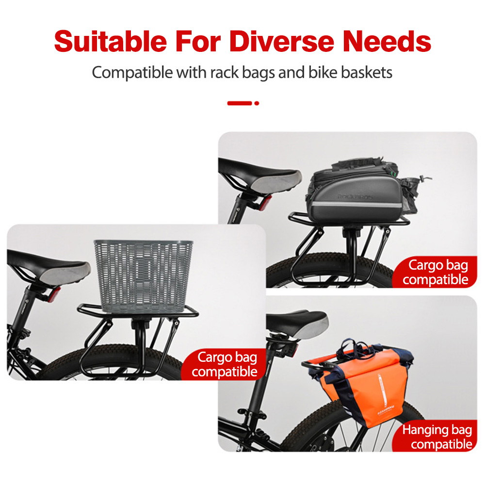 NEWBOLER Rear Bike Rack Alumin - Mountain Biking Fanny Pack ulasan dan harga