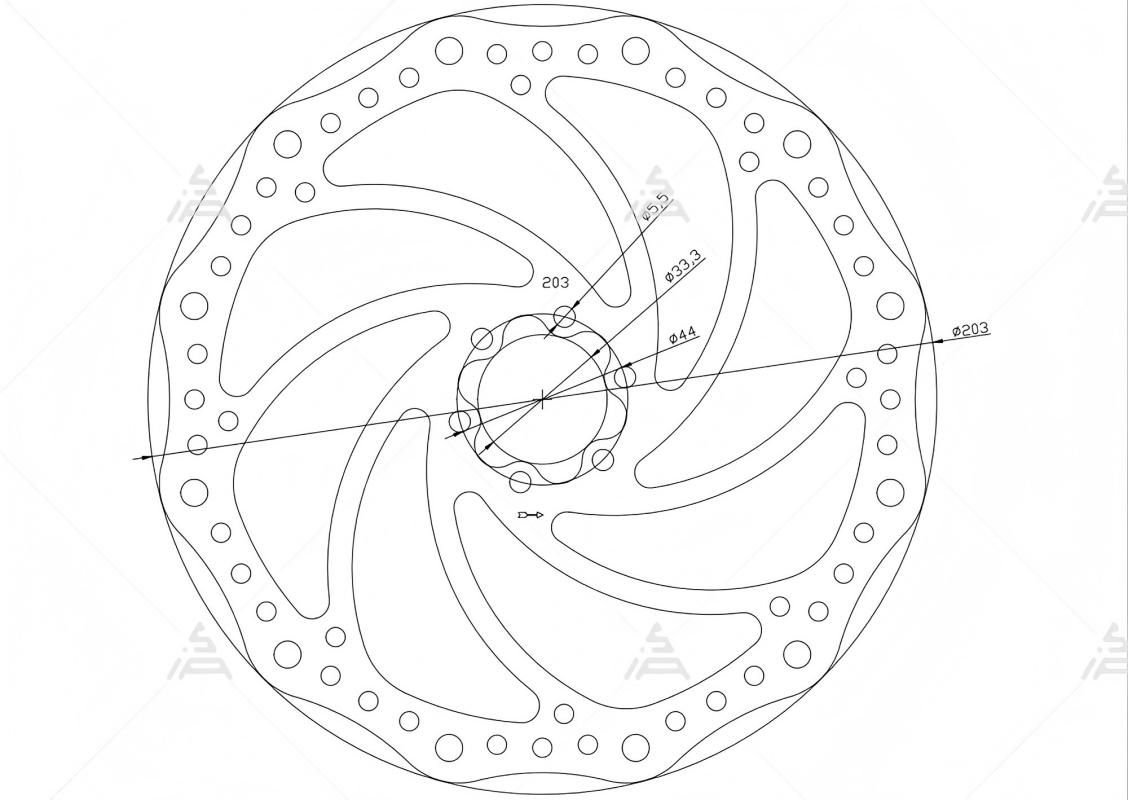 SiAECOSYS 203mm Bike Disc Brak - Mountain Biking Essentials ulasan dan harga